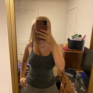 Women's Dark Green Tank Top